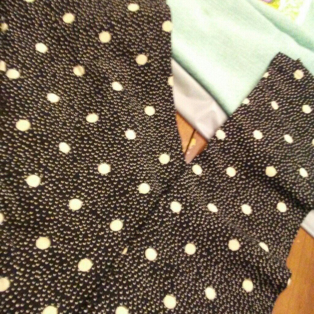 New but no tag Black and white polka dot pants